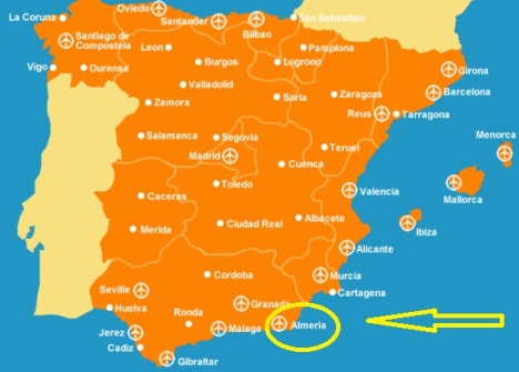 British expats in Spain map